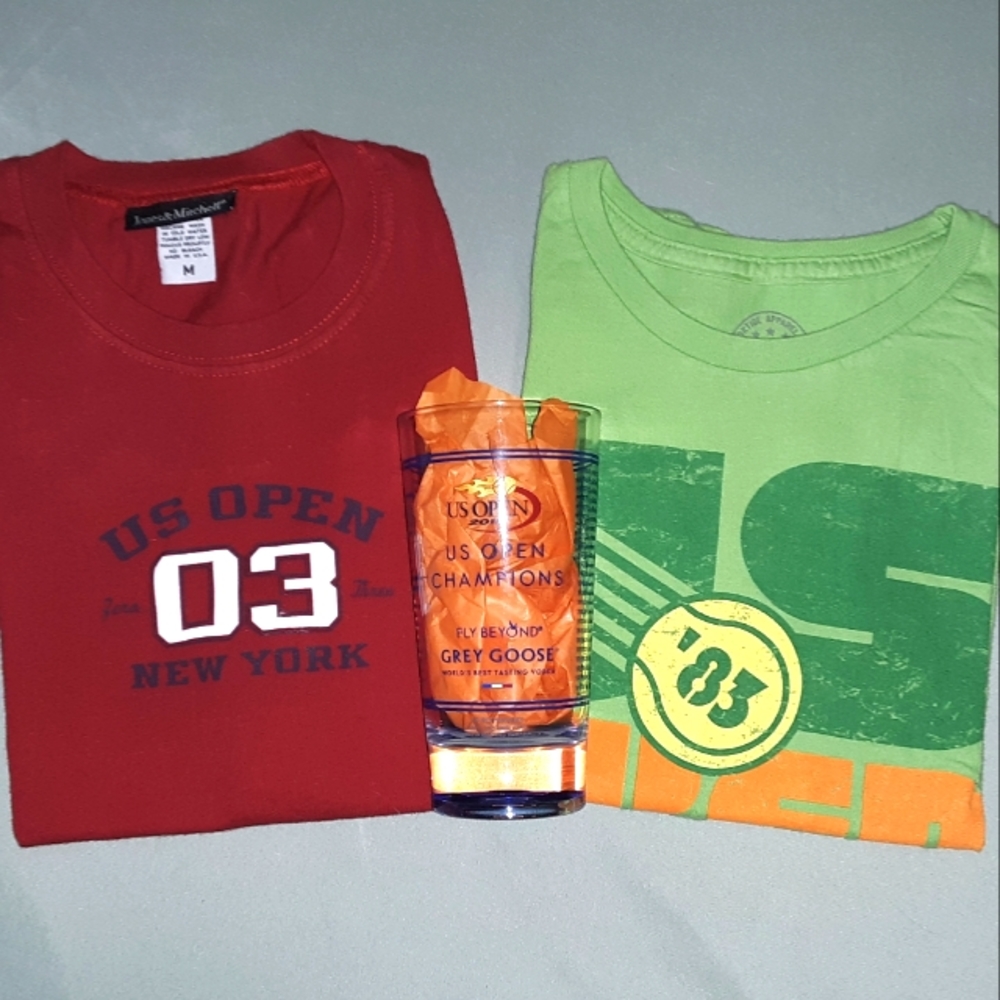 US Open '83 Vintage Shirt, 2003 Shirt & 2015 Cup